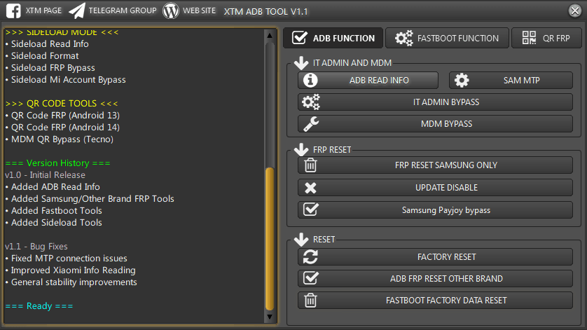 XTM ADB Tool v1.1