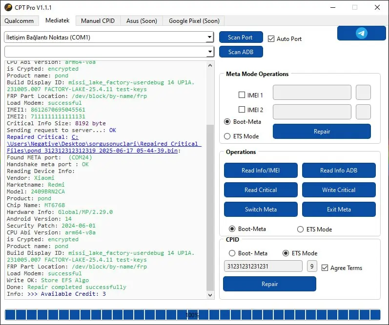CPT PRO Tool