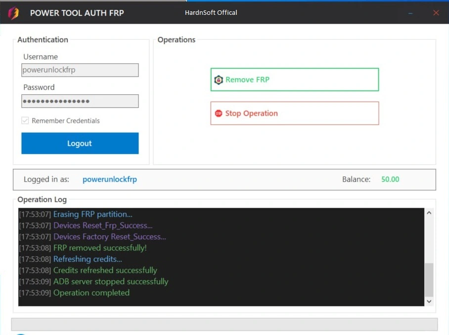 Power Tool Auth FRP