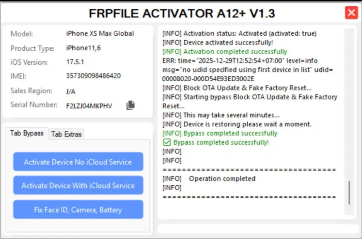 FRPFILE A12+ Activator