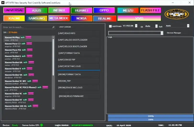 UFT MTK New Security Tool